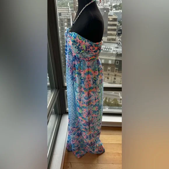 🆕 LILLY PULITZER 🧿 NWOT Viv Maxi Dress, Multi Hidden Treasures - Sz US 6 - Picture 10 of 16